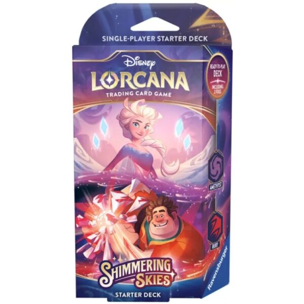 Disney Lorcana Shimmering Skies Starter Deck Amethyst & Ruby