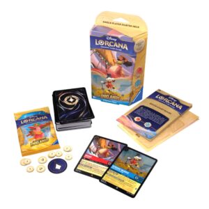 Disney Lorcana Into The Inklands Starter Deck (Ruby / Sapphire) Contents