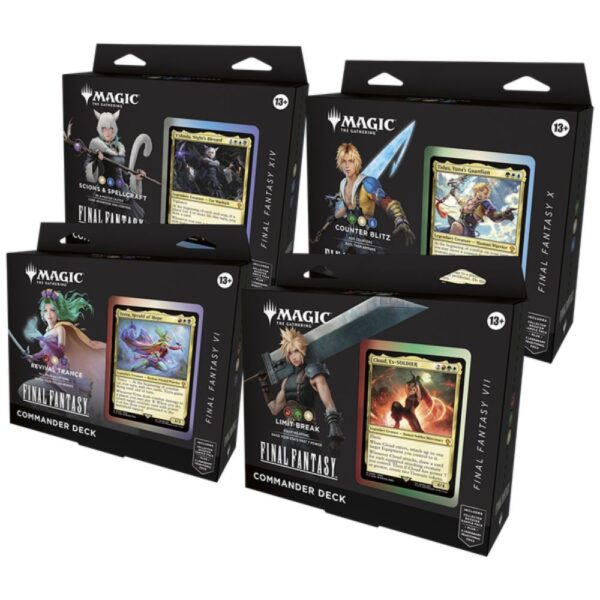 Magic The Gathering Final Fantasy Commander Deck Set (4 Decks)